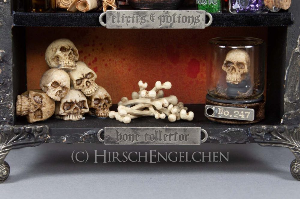 Spooky Halloween Diorama Knochensammler
