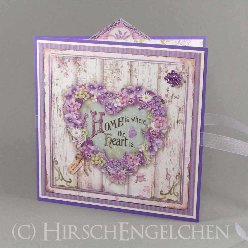 Geburtstags Karte in violett